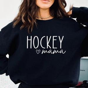 Black Hockey Mama Hoodie