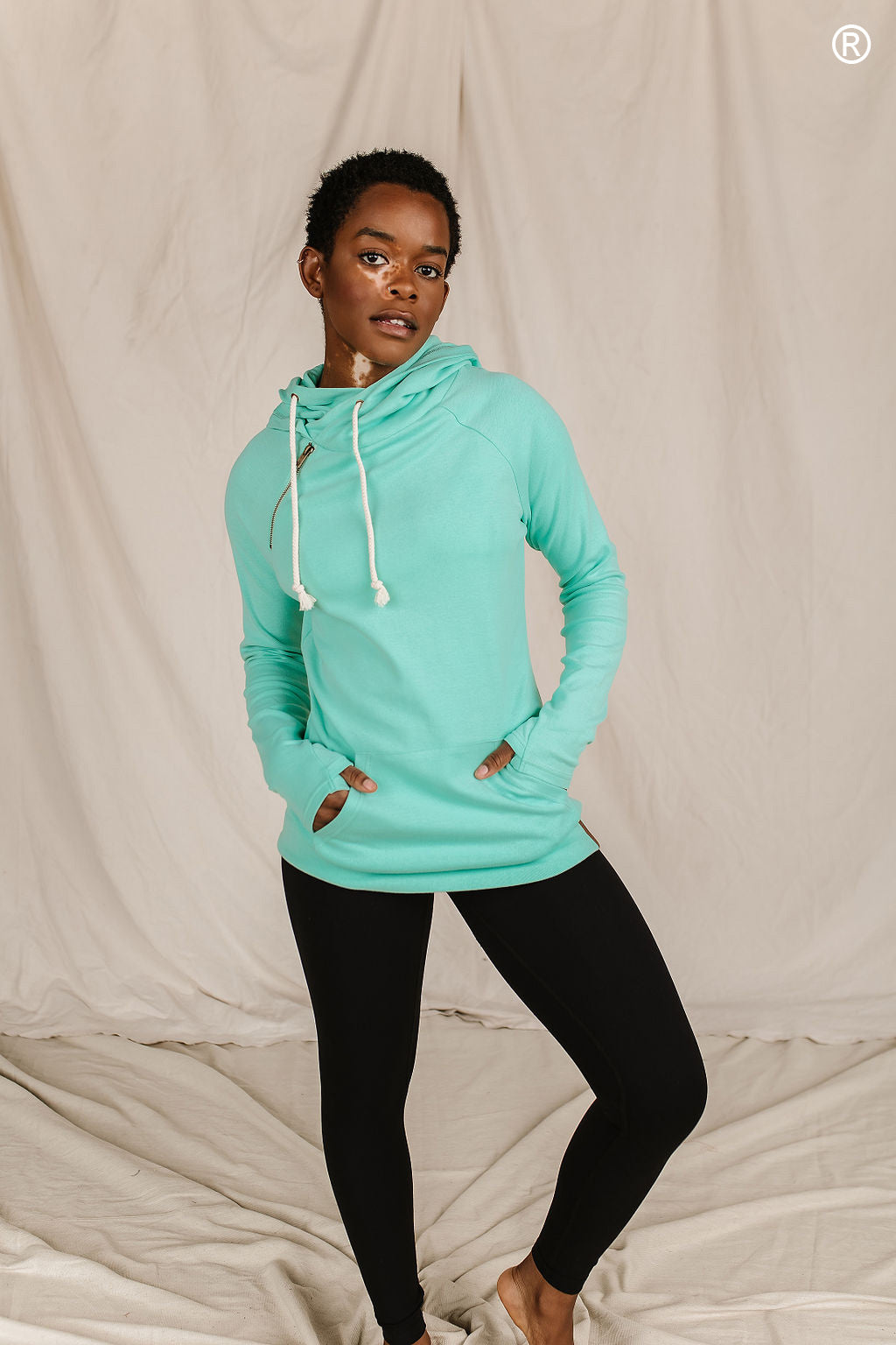 Doublehood Sweatshirt- Aqua