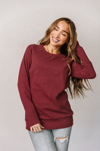 Classic Pullover- Cranberry