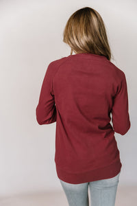 Classic Pullover- Cranberry