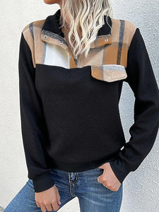 Black & Plaid Pullover